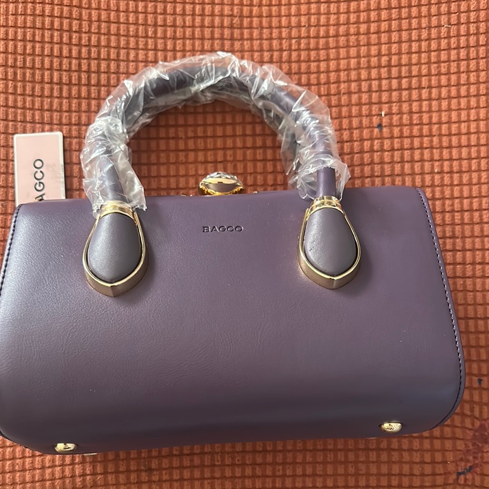 Bagco Purple Women's Handbag - Picture 9 of 10